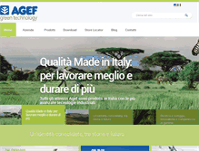 Tablet Screenshot of agef.it